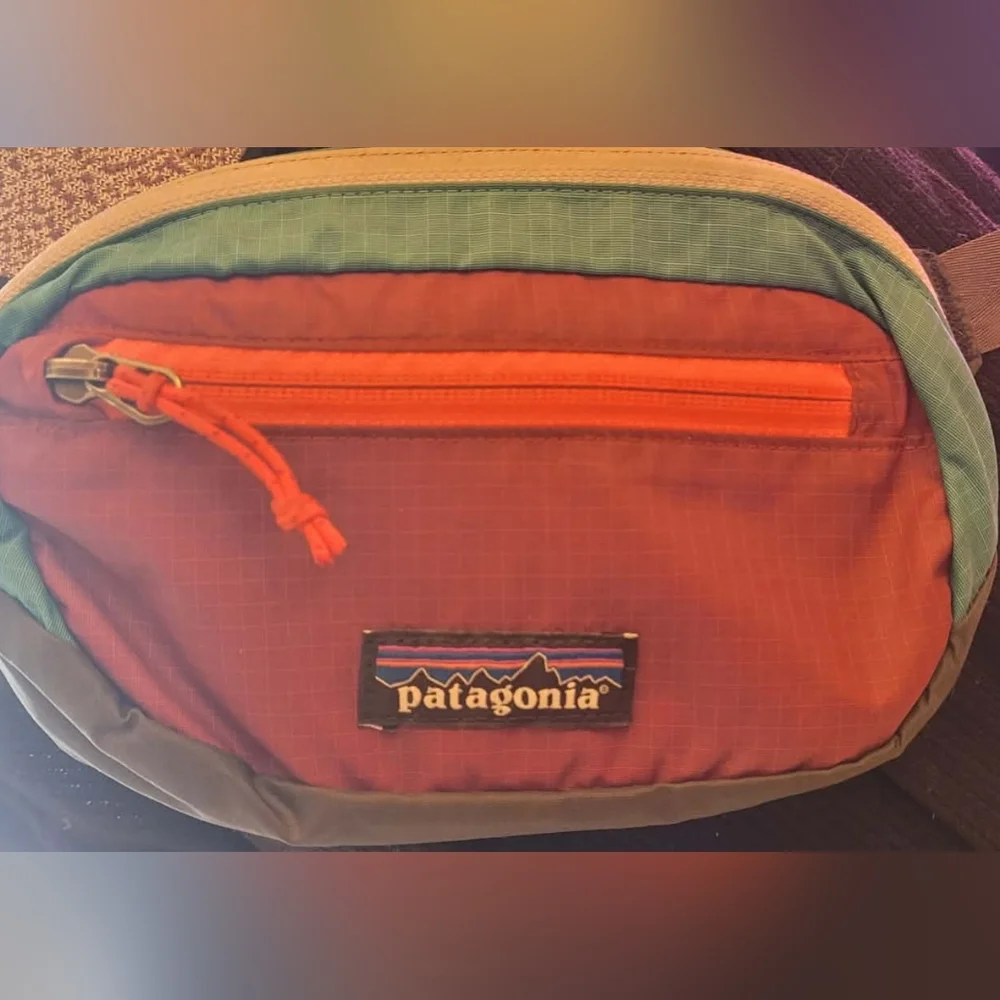 Patagonia Colorblock Waist Pack - Red, Green, Yellow - Picture 3 of 7